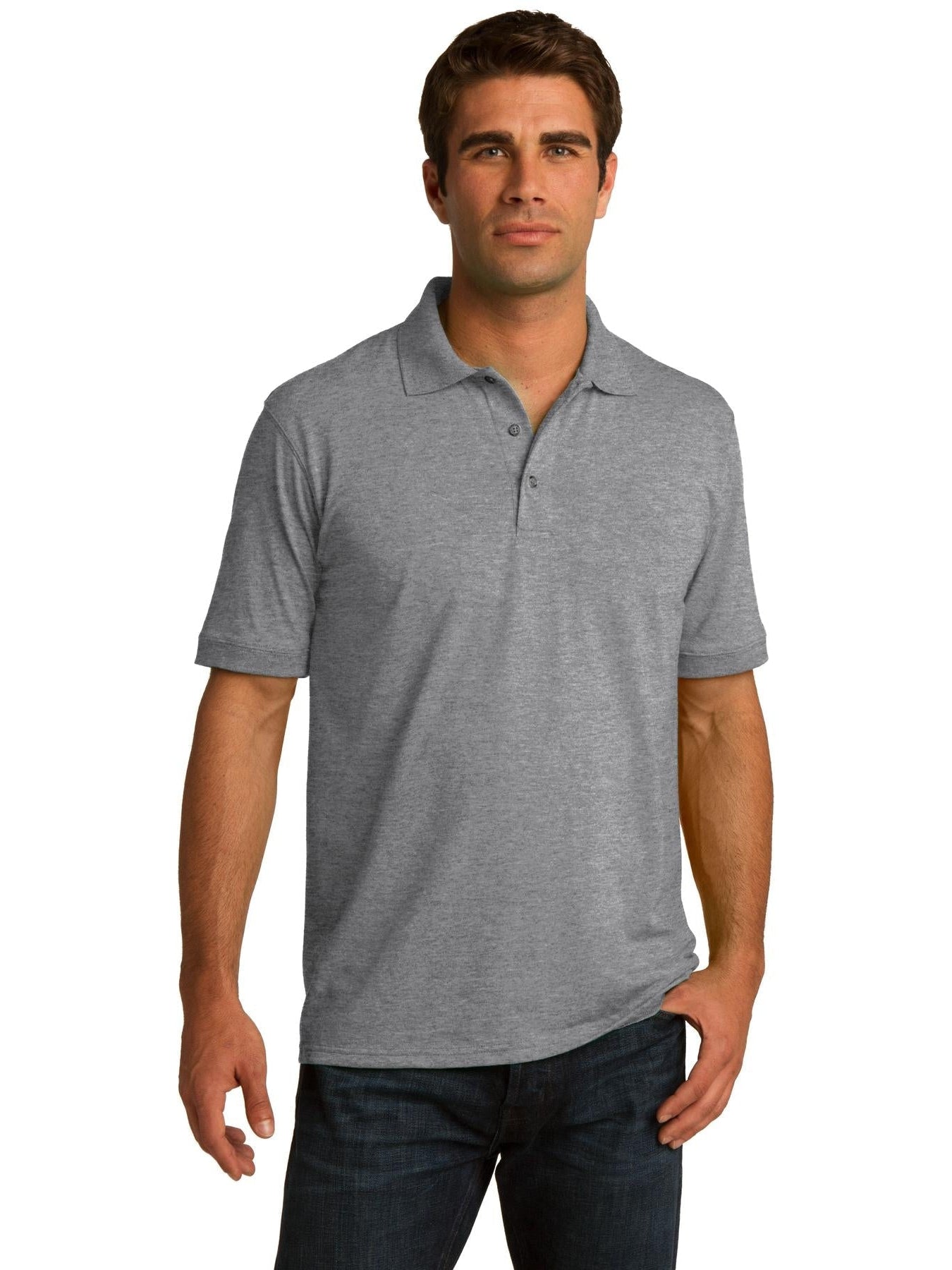 OUTLET-Port & Company Jersey Knit Polo Shirt