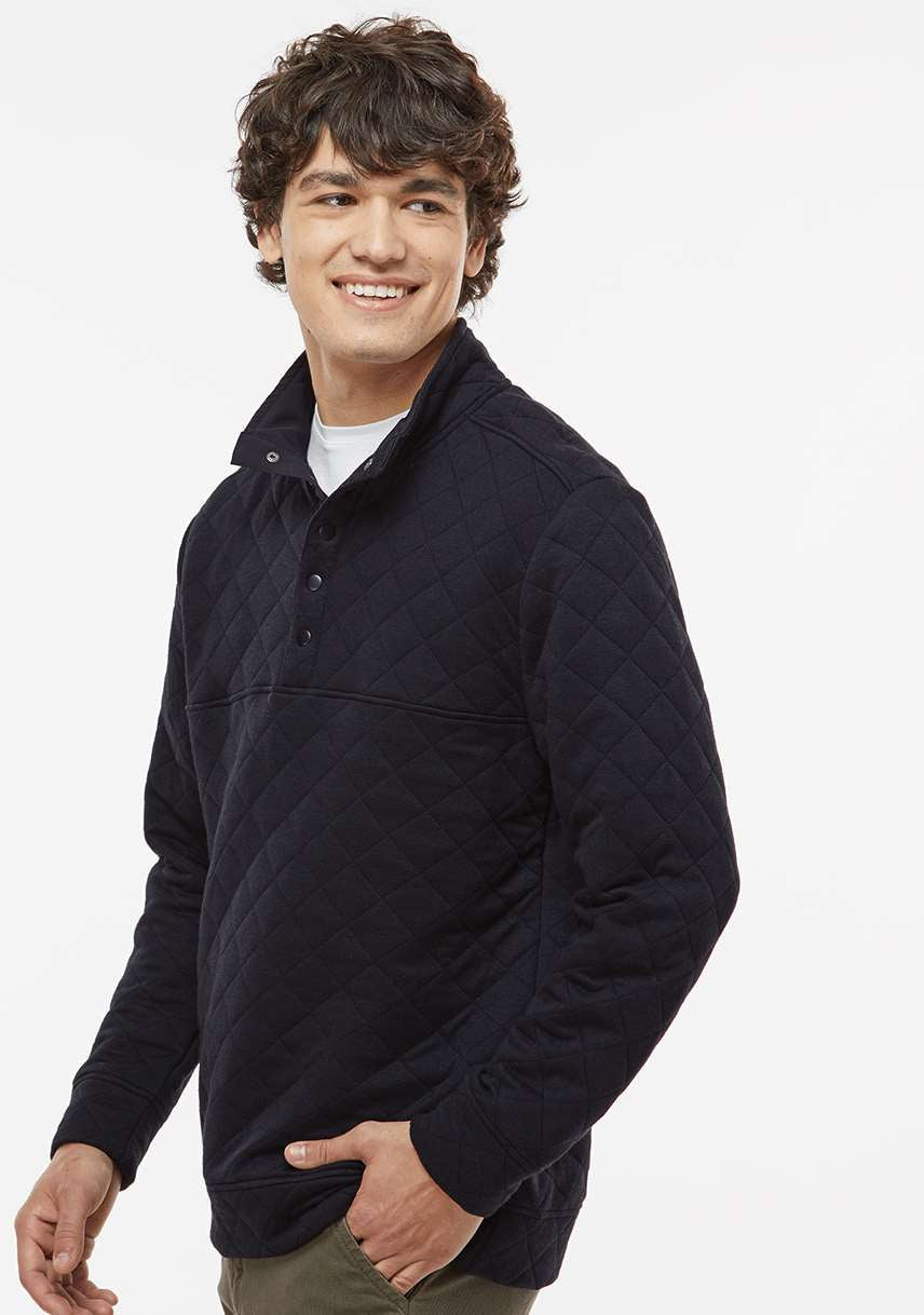 OUTLET-J America Quilted Snap Pullover