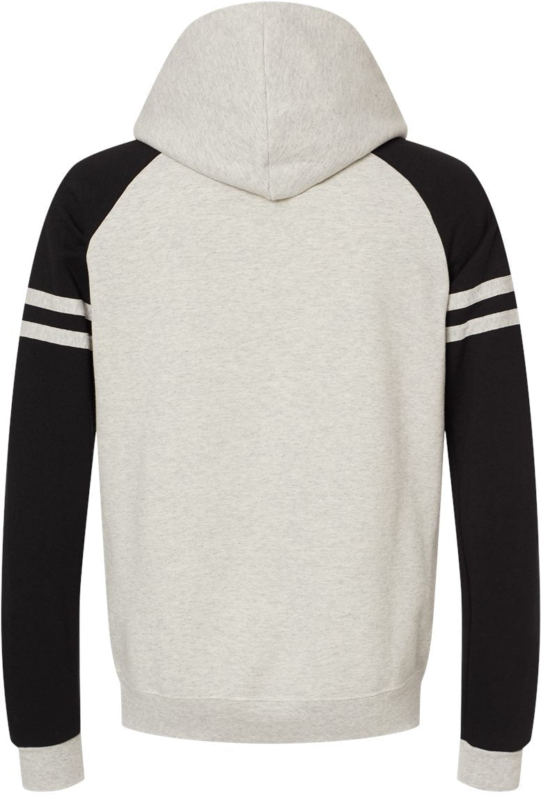 Jerzees Nublend Varsity Colorblocked Raglan Hooded Sweatshirt