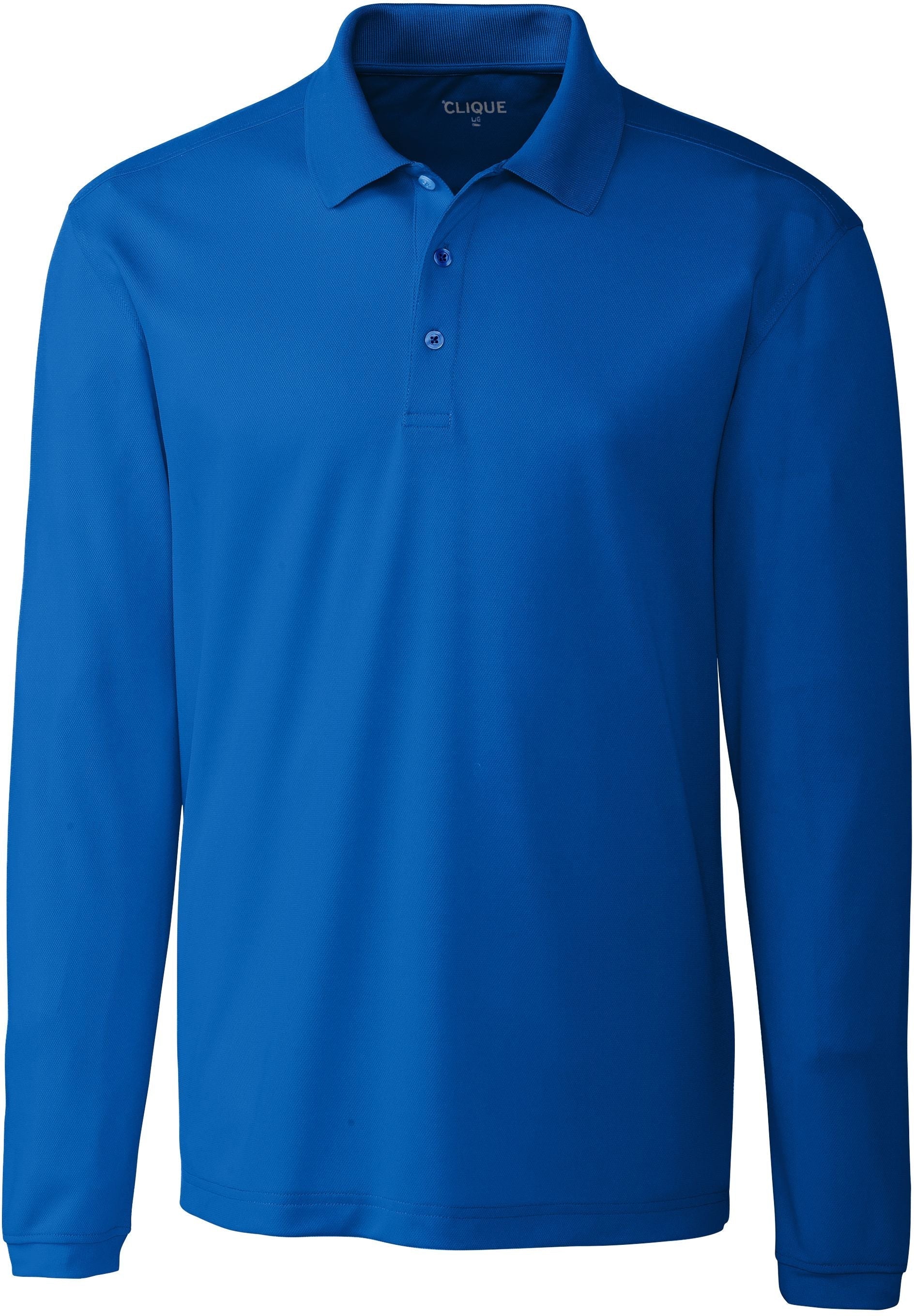 OUTLET-Clique Long Sleeve Ice Pique Polo