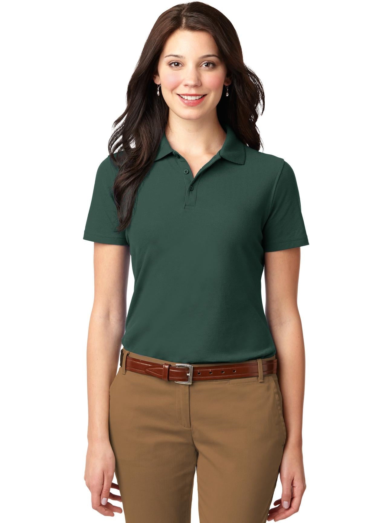 OUTLET-Port Authority Ladies Stain-Resistant Polo