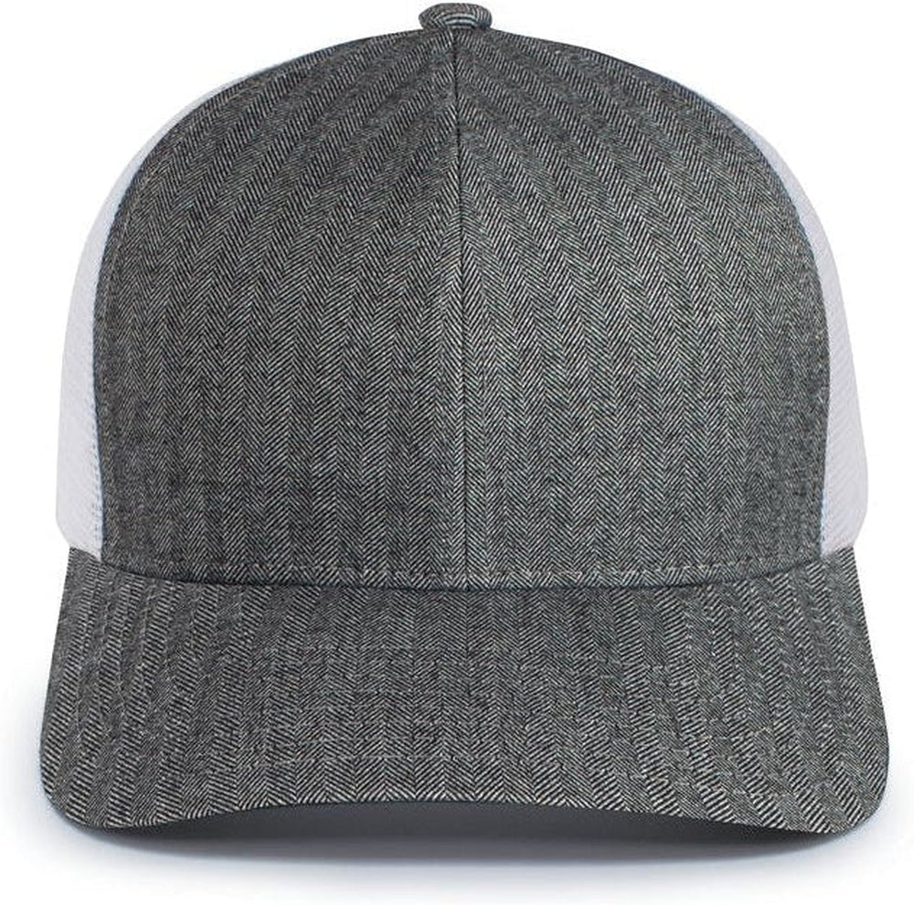 Pacific Headwear Herringbone Trucker Cap