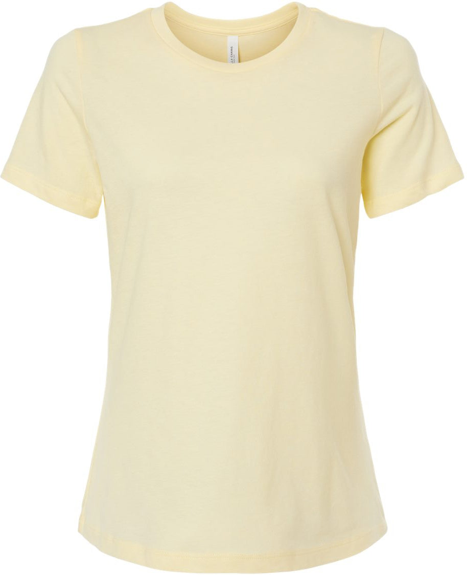 Bella+Canvas Womenâs Relaxed Fit Heather CVC Tee