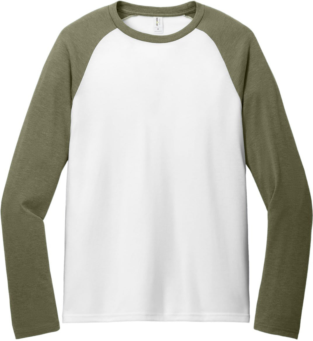 Allmade Unisex Tri-Blend Long Sleeve Colorblock Raglan