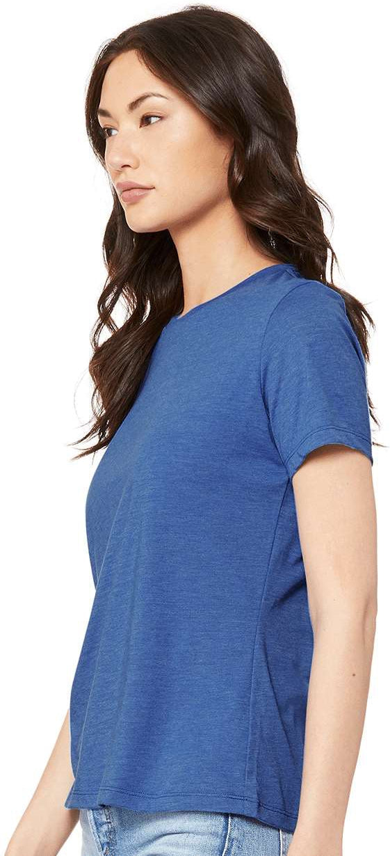 Bella+Canvas Womenâs Relaxed Fit Heather CVC Tee