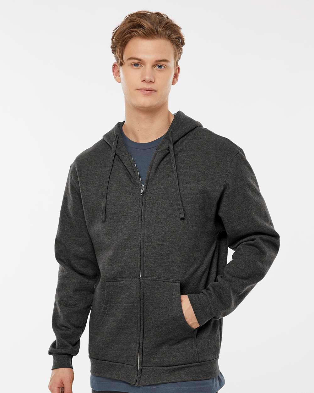 Tultex Unisex Full-Zip Hooded Sweatshirt