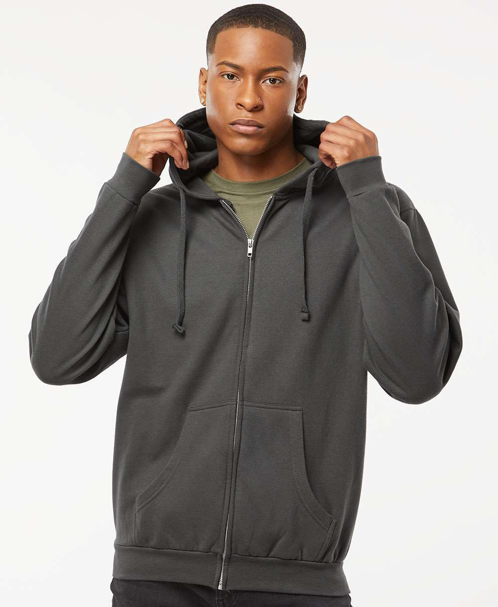 Tultex Unisex Full-Zip Hooded Sweatshirt