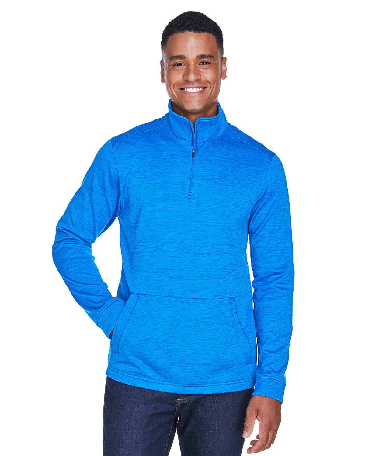 OUTLET-Devon & Jones Newbury MÃ©lange Fleece Quarter-Zip