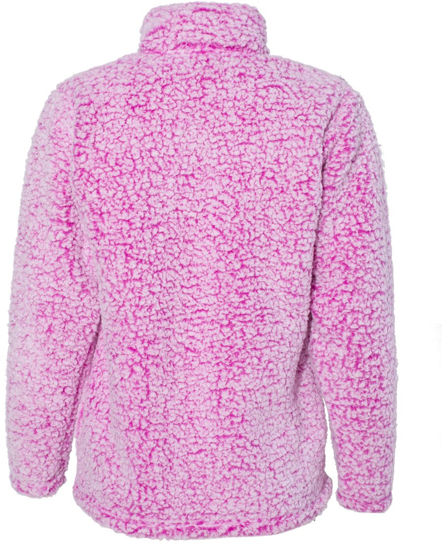 J. America Womenâs Epic Sherpa Quarter-Zip Pullover