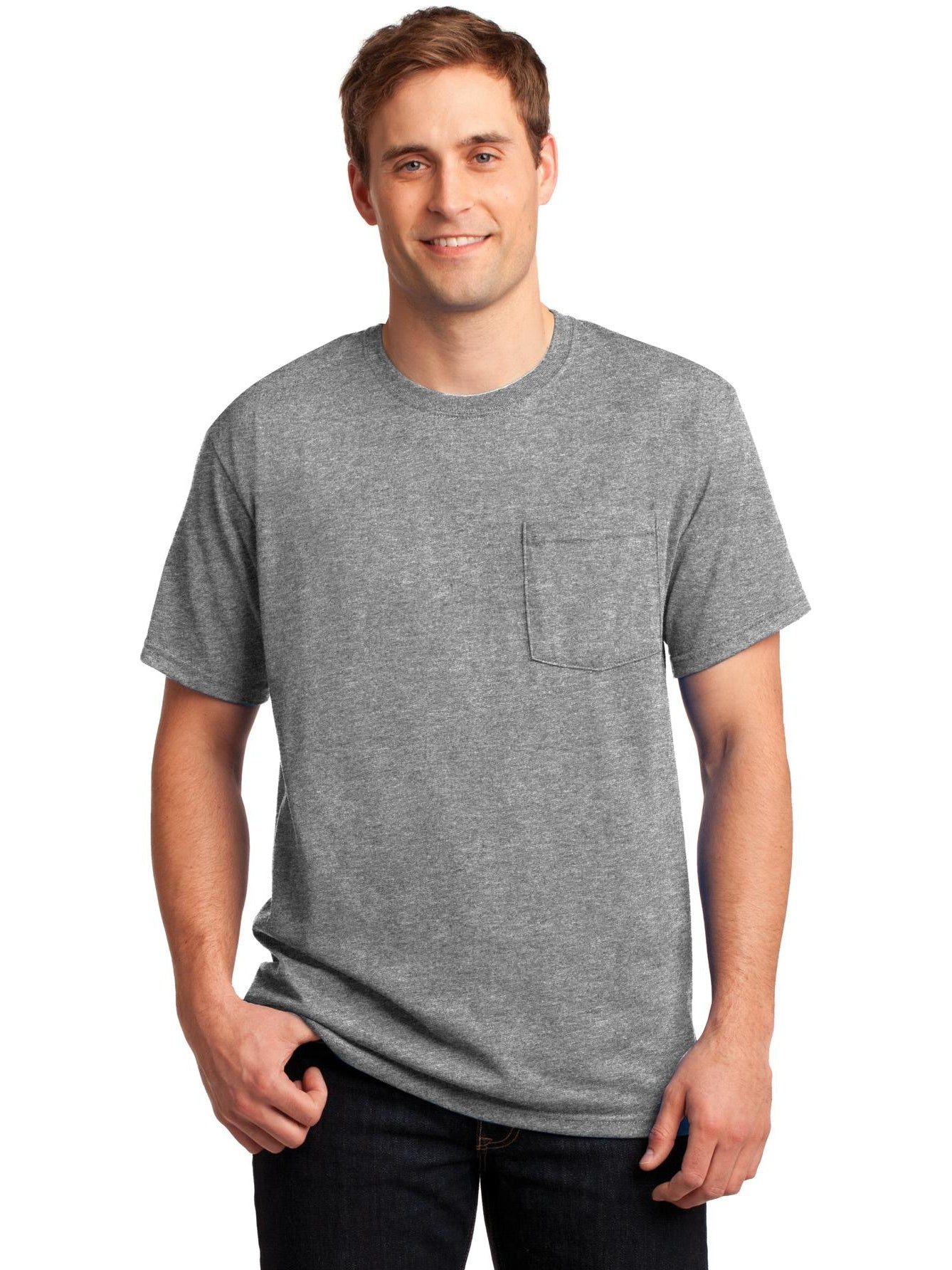 OUTLET-Jerzees Dri-PowerActive 50/50 Cotton/Poly Pocket T-Shirt
