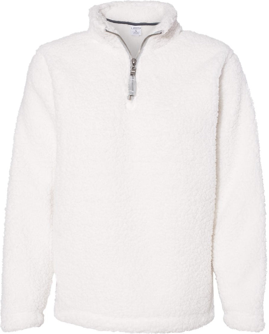 J. America Womenâs Epic Sherpa Quarter-Zip Pullover