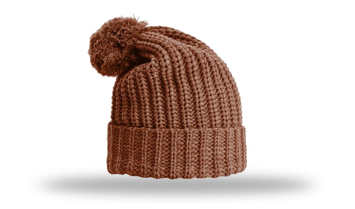 Richardson Chunk Cable Beanie W/ Cuff & Pom