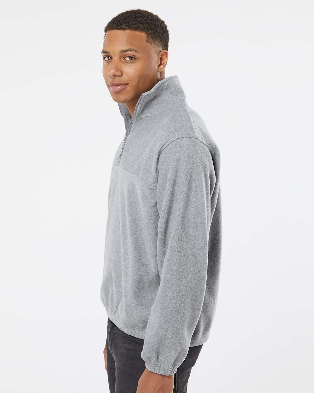 Burnside Polar Fleece Quarter-Zip Pullover