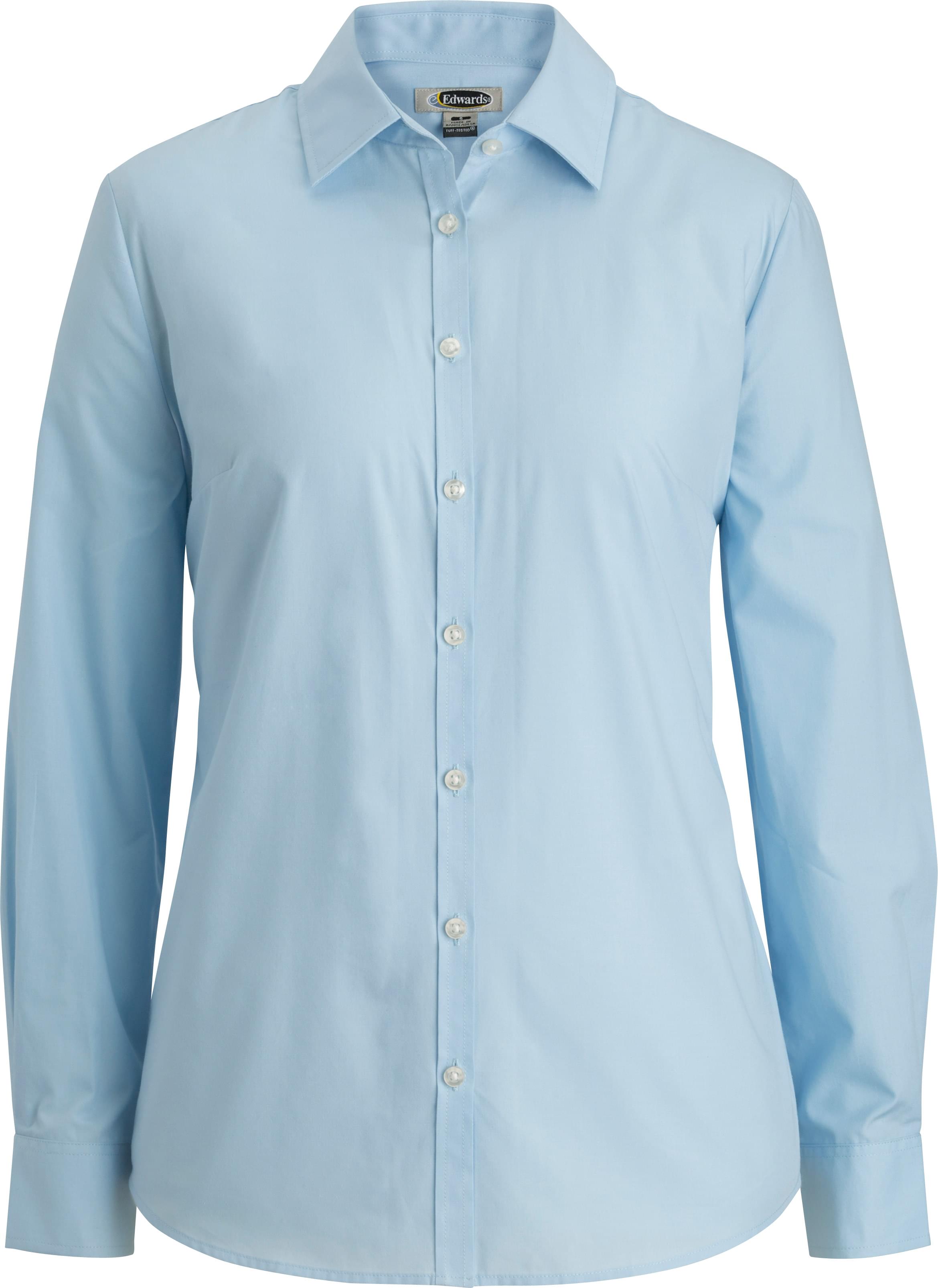 Edwards Ladies Essential Broadcloth Shirt Long Sleeve