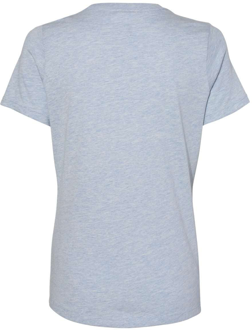 Bella+Canvas Womenâs Relaxed Fit Heather CVC Tee
