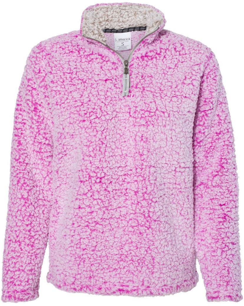 J. America Womenâs Epic Sherpa Quarter-Zip Pullover