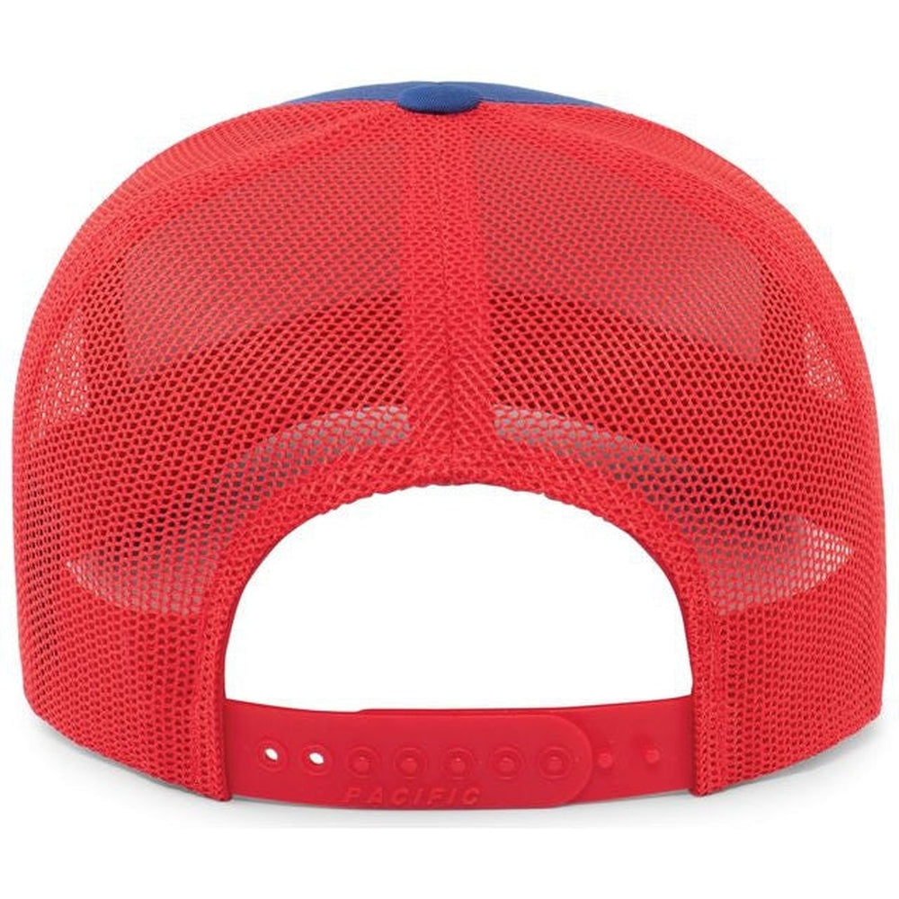 Pacific Headwear Perforated 5-Panel Trucker Snapback Cap