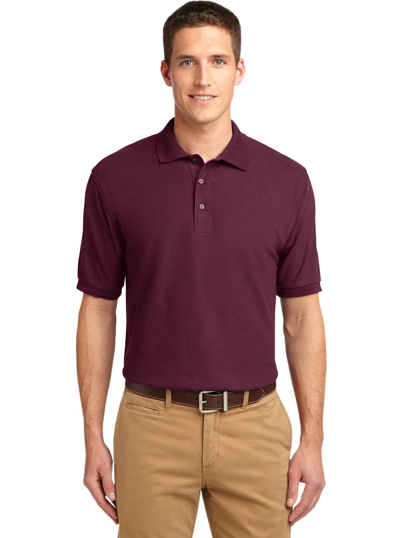 OUTLET-Port Authority Tall Silk Touch Polo Shirt