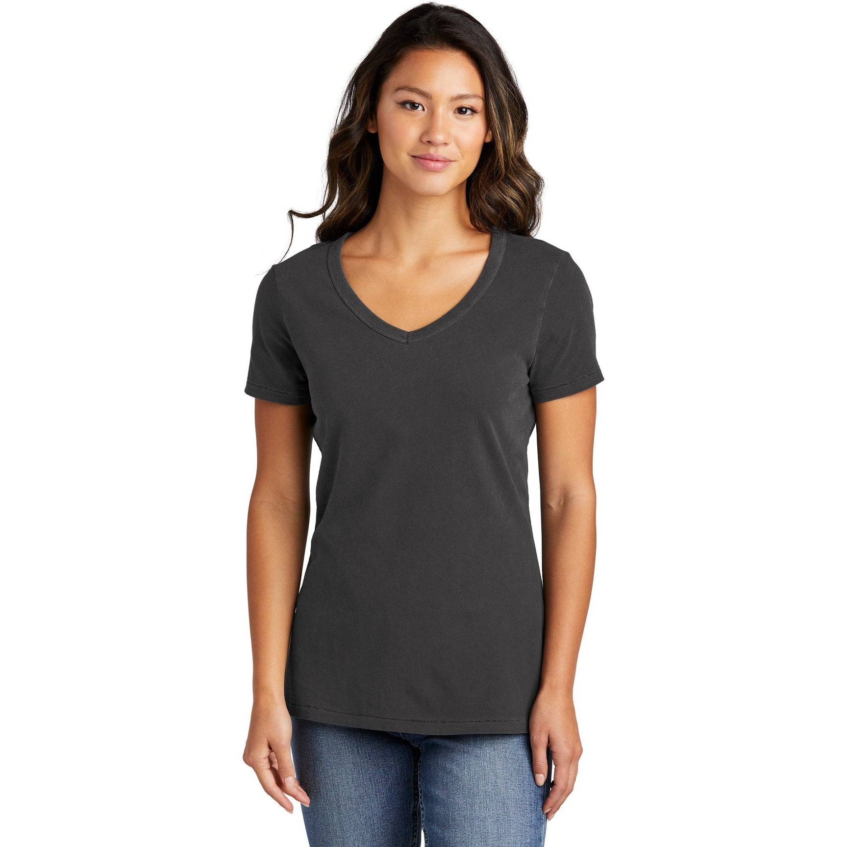 Port & Company Ladies Beach Wash Garment-Dyed V-Neck Tee