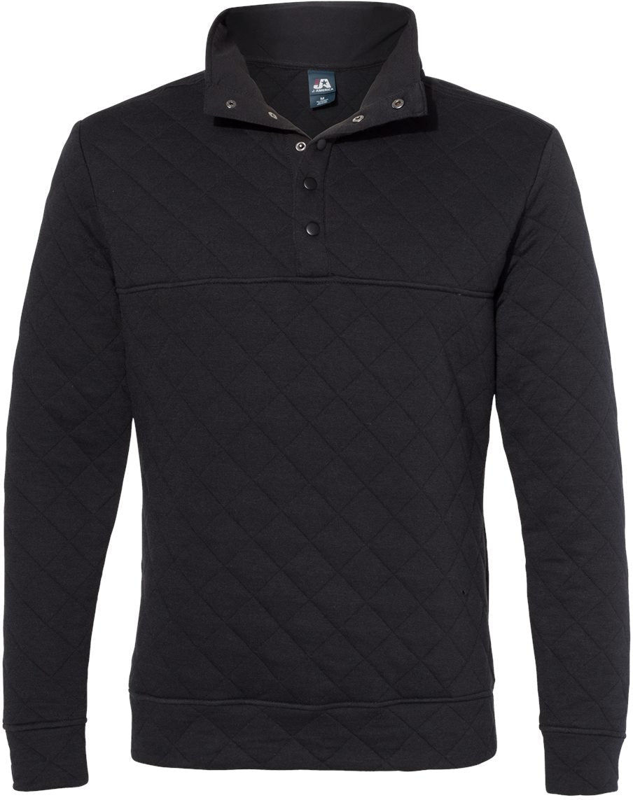 OUTLET-J America Quilted Snap Pullover