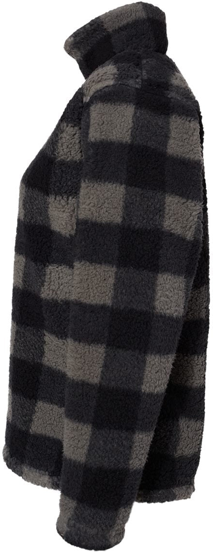J. America Womenâs Epic Sherpa Quarter-Zip Pullover