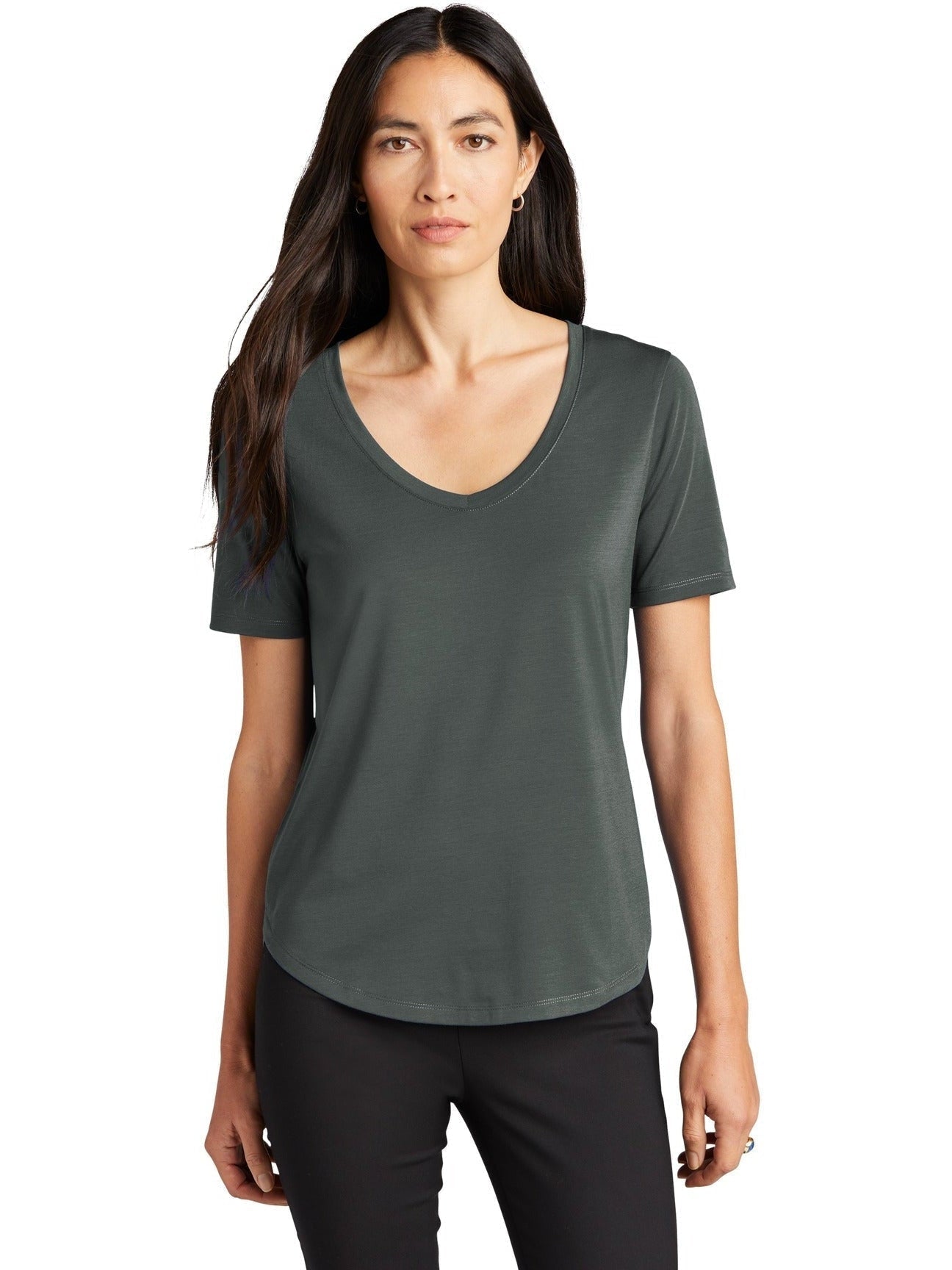 Mercer+Mettle Ladies Stretch Jersey Relaxed Scoop