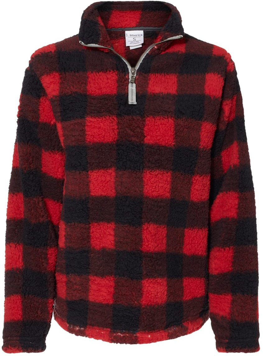 J. America Womenâs Epic Sherpa Quarter-Zip Pullover