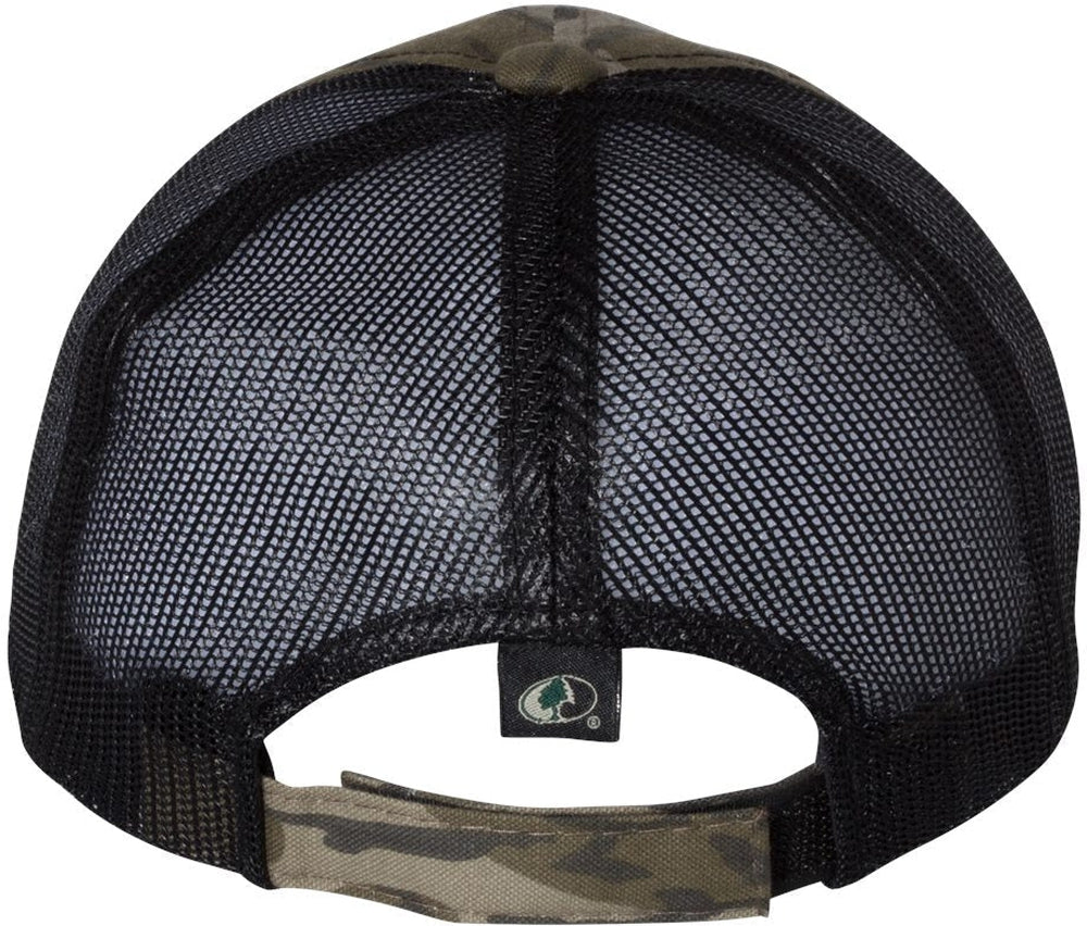 Outdoor Cap Washed Brushed Mesh-Back Camo Cap