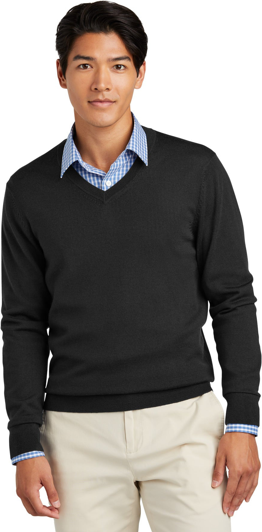 Brooks Brothers Washable Merino V-Neck Sweater