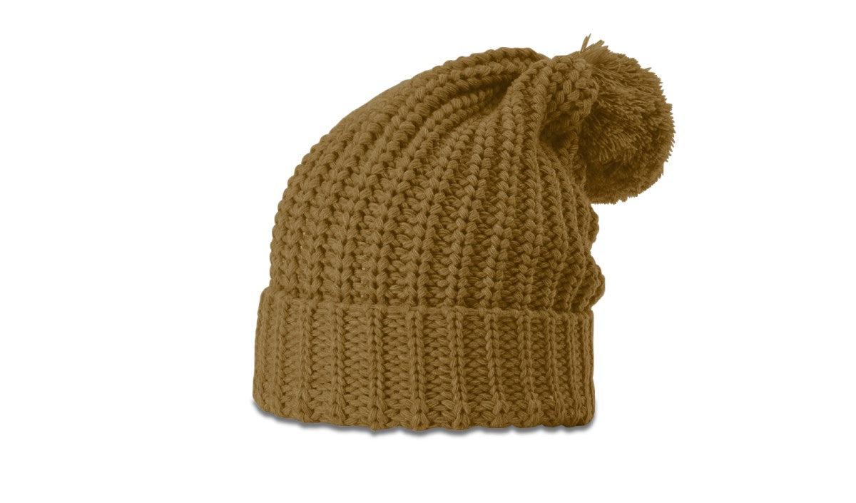 Richardson Chunk Cable Beanie W/ Cuff & Pom