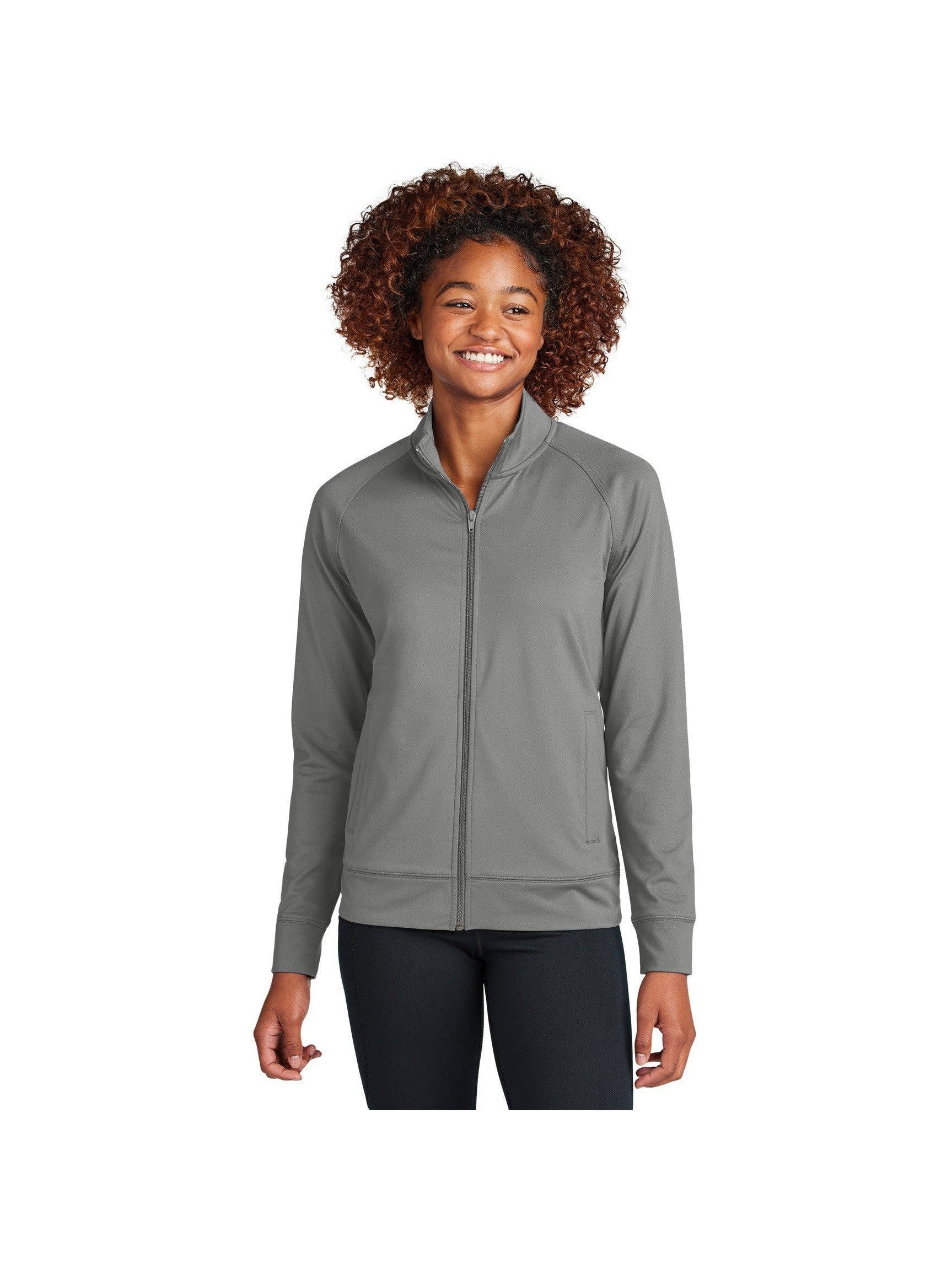 Sport-Tek Ladies Sport-Wick Stretch Full-Zip Cadet Jacket